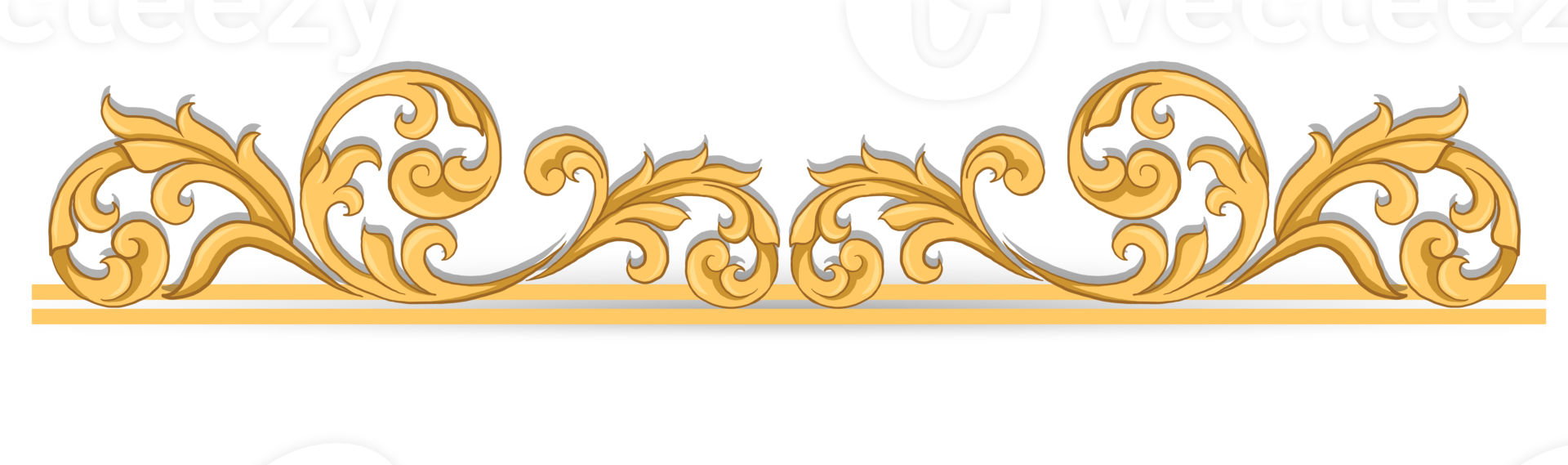Borde dorado vintage decorativo.